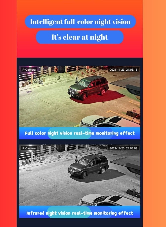 كاميرا أمان واي فاي بالطاقة الشمسية مع وصول عن بُعد عبر الهاتف المحمول، شبكة لاسلكية، رؤية ليلية، مراقبة داخلية وخارجية، كاميرا مراقبة ذكية تعمل بالطاقة الشمسية للمنزل والمكتب - Image 5